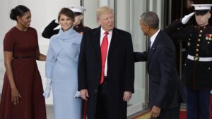 VIDEO | Así fue el momento exacto en que Obama recibió a Trump en la Casa Blanca