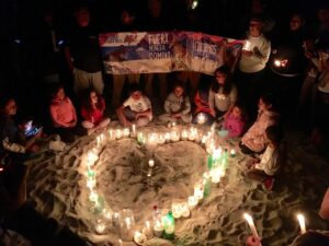 Con velatón en Coquimbo llaman a rechazar la construcción de minas Dominga y Cruz Grande