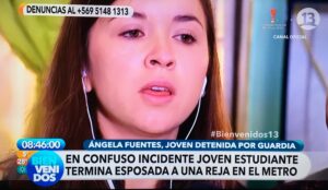 Joven esposada en Metro asegura que fue “secuestrada”: “No tienen el derecho a pasar a llevar mi dignidad”