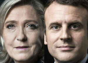 Macron y LePen disputarían la segunda vuelta de las elecciones presidenciales en Francia