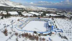 FOTOS | Así luce el estadio San Carlos de Apoquindo a dos días de la nevazón