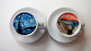 VIDEO | Café con sabor a arte: barista recrea famosas obras dentro de tazas