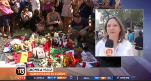 Después de la polémica con TVN, Mónica Pérez reaparece como corresponsal de Canal 13