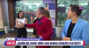 VIDEO | Cata Edwards irrumpe en vivo para frenar el endiosamiento a Hugh Hefner y su machismo