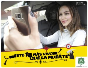 FOTOS+VIDEOS | La colorida campaña de Carabineros para reducir accidentes de tránsito en el 18