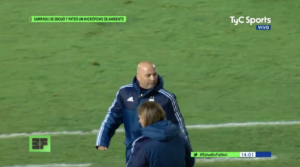 VIDEO | La pelea que protagonizó Sampaoli con funcionario de TV uruguaya que pocos notaron
