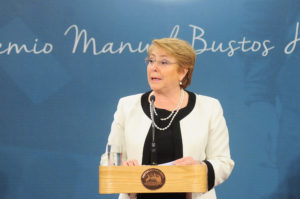Michelle Bachelet manifiesta su crítica contra la Ley Antiterrorista: 