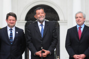 Mahmud Aleuy en su vuelta a La Moneda: 