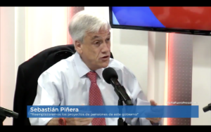 Piñera sobre plebiscito No + AFP: 