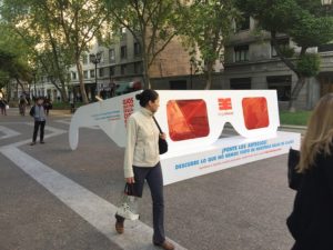 Intervención urbana invita a conocer las 5 propuestas presidenciales de Elige Educar