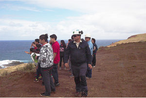 Escolares de Isla de Pascua visitan terminal marítimo y terrestre Vinapu