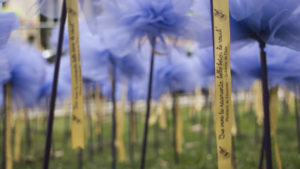 FOTOS | Santiago se viste de flores para celebrar los 100 años de Violeta Parra
