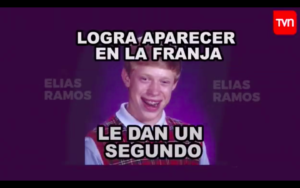 Quién es el candidato que utilizó el segundo que tenía en la franja televisiva con un meme