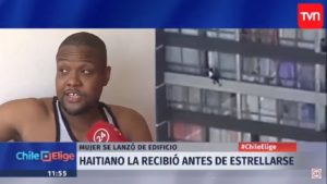 VIDEO | Increíble relato del ciudadano haitiano que recibió en sus brazos a mujer que cayó de noveno piso