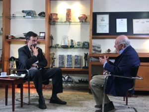 VIDEO | Ricardo Lagos irrumpe en última semana de campaña y hace guiño a la DC con entrevista a Cristián Warnken