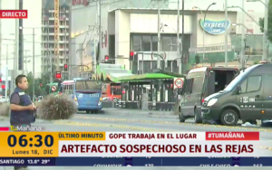 GOPE realiza operativo en Estación Central por artefacto sospechoso en un Transantiago