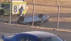 VIDEO | Integrante de la FACh sufre accidente el Aeropuerto: conducía bajo los efectos del alcohol