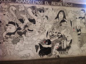 FOTO | Pintan grafiti de brocha gorda sobre el icónico mural de Nueva Providencia con Ricado Lyon