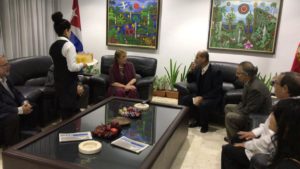 Michelle Bachelet llegó a Cuba tras polémica que se generó por su visita