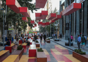 Nuevo Paseo Bandera Santander incorpora efectos de ilusión óptica y mobiliario urbano