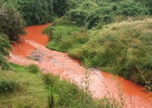 Derrame de pintura provoca alerta ambiental en río de Chonchi