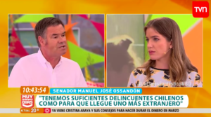 VIDEO | Ossandón lo pasó horrible con preguntas de Millaray Viera y Andrea Aristegui sobre inmigrantes