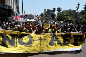 FOTO | Todos los desvíos de tránsito por la marcha No+AFP en Santiago