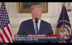 Donald Trump confirma retiro del pacto nuclear con Irán: 