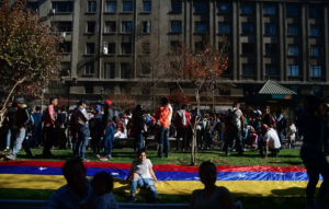 FOTOS | Venezolanos residentes en Chile se manifestaron contra las elecciones de su país