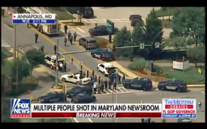 VIDEOS + FOTOS | Los primeros registros del tiroteo que deja varios muertos en diario de Maryland