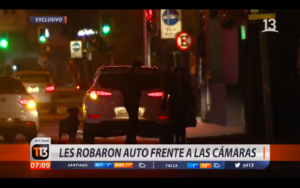 VIDEO | Cámaras de Canal 13 captaron portonazo en vivo y en directo