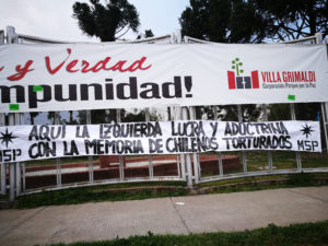 Villa Grimaldi denuncia ataque del Movimiento Social Patriota