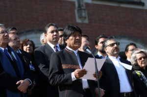 Evo Morales viajó a la ONU y se reunirá con equipo jurídico por fallo de  la Corte Internacional de Justicia