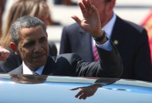 Barack Obama hasta abajo: 