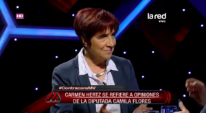 VIDEO | Así reaccionó Carmen Hertz cuando le mostraron en vivo las declaraciones de Camila Flores en Mentiras Verdaderas