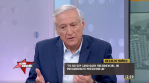 Ex canciller Heraldo Muñoz: 