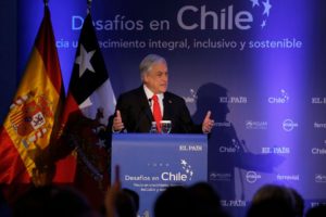 Sebastián Piñera destaca el dinamismo de la economía chilena al inicio de visita a España