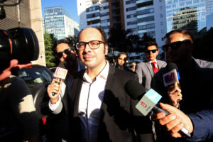 Nicolás López llegó hasta la Fiscalía para declarar por denuncias de acoso y abuso sexual