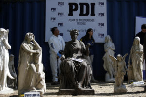 PDI asiste por segunda vez a fundo de empresario que tenía esculturas robadas