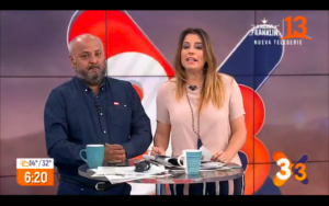VIDEO | “Hueón arrogante de mierda”: dejan micrófono abierto mientras mostraban noticias en Canal 13