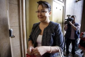 Dorothy Pérez retomó sus funciones en Contraloría: “Estoy bien, vengo a trabajar