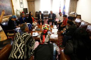 Marcelo Catrillanca y werkenes pidieron proceso de entendimiento con el Estado