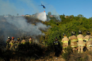 Onemi declara alerta roja para la comuna de Melipilla por incendio forestal