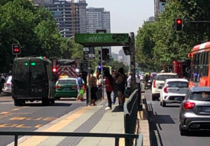 Explosión en paradero del Transantiago deja a cinco personas lesionadas