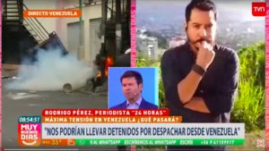 VIDEO | Periodista chilena en Venezuela que acusó montaje del equipo de TVN terminó dando explicaciones