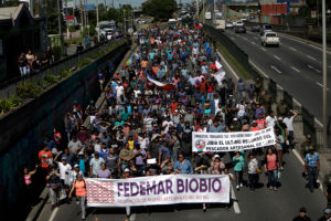 Pescadores artesanales del Biobío protestaron por veto a la ley de jibia