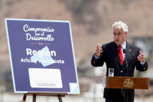 Presidente Piñera presenta el Plan de Desarrollo Regional de Arica