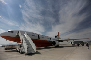 Avión Ten Tanker fue destinado a combatir los incendios forestales en Aysén