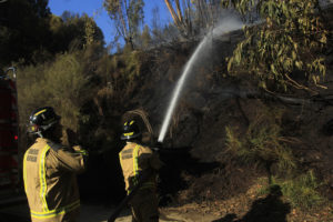 Conaf reportaba 29 incendios forestales activos hasta anoche