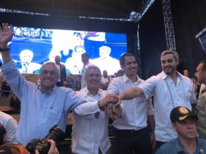 Sebastián Piñera se reunió de manera sorpresiva con Guaidó en Cúcuta